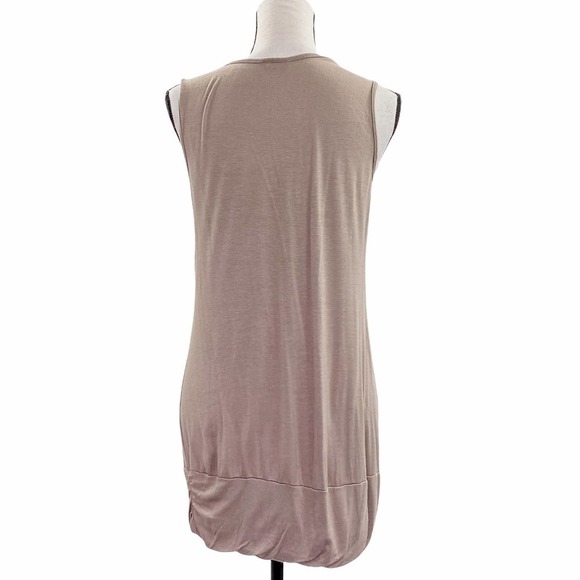 AGENDA Tan Embellished Beaded Sleeveless Blouse - Picture 2 of 10